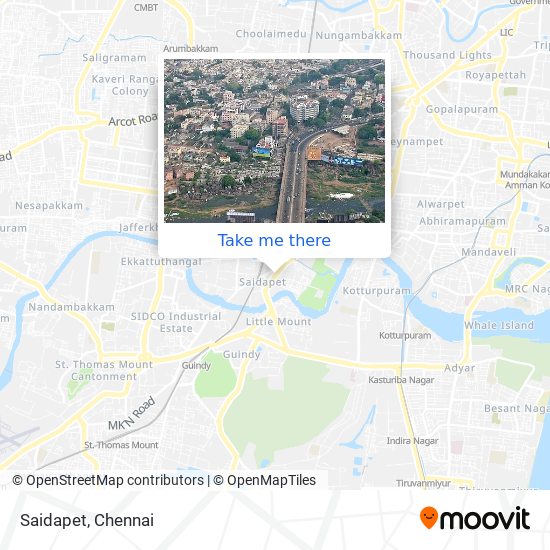 Saidapet map