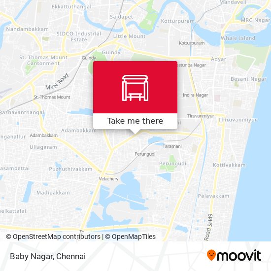 Baby Nagar map