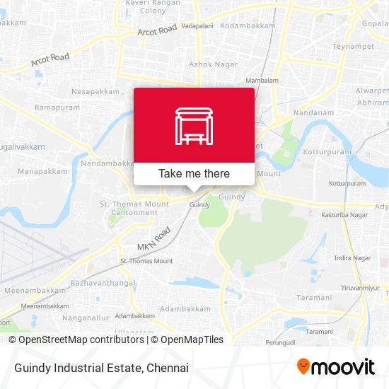 Guindy Industrial Estate map