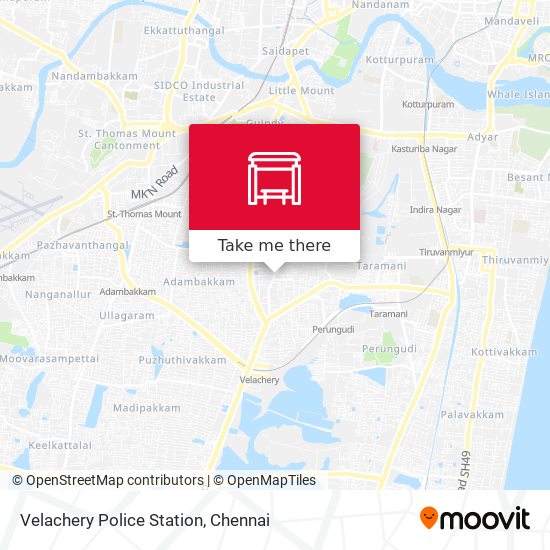 Velachery Police Station map