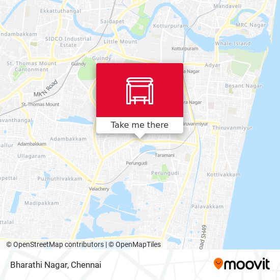 Bharathi Nagar map