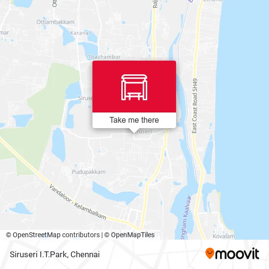 Siruseri I.T.Park map