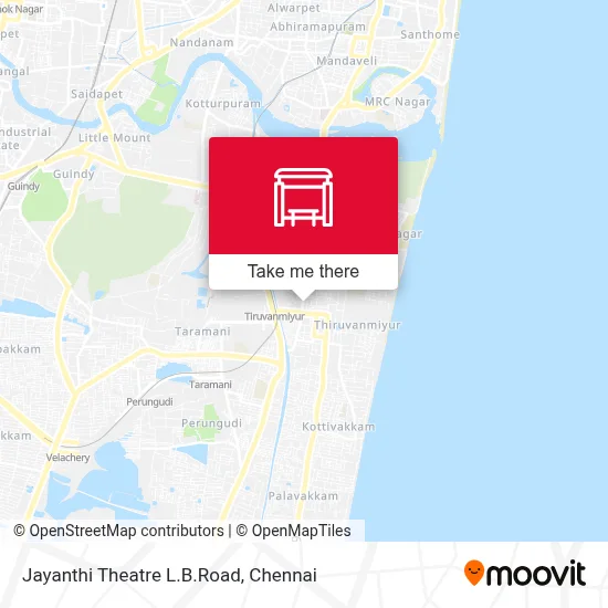 Jayanthi Theatre L.B.Road map
