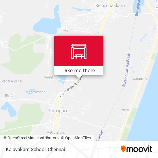 Kalavakam School map