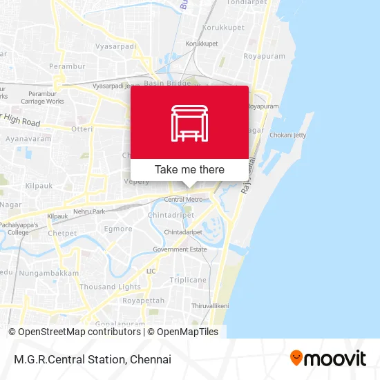 M.G.R.Central Station map
