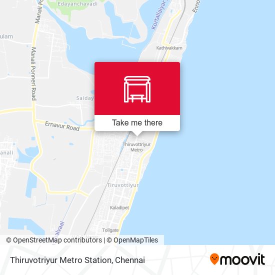 Thiruvotriyur Metro Station map