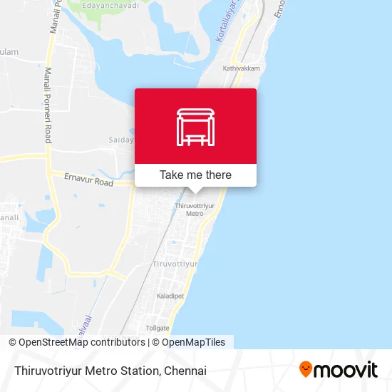 Thiruvotriyur Metro Station map