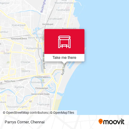 Parrys Corner map