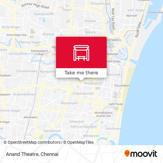 Anand Theatre map