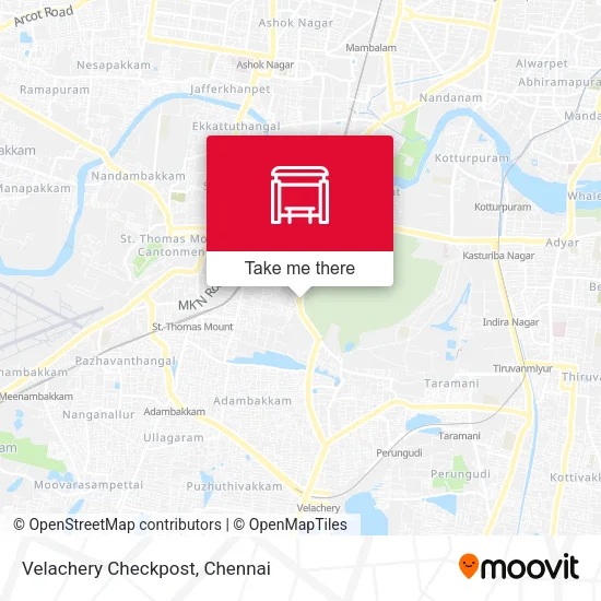 Velachery Checkpost map