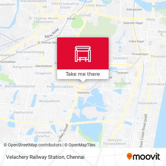 Velachery Railway Station map