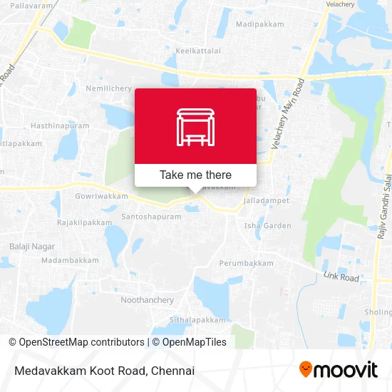 Medavakkam Koot Road map