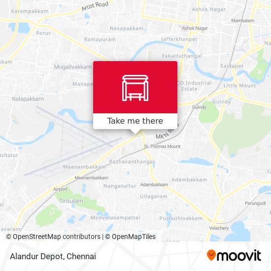 Alandur Depot map