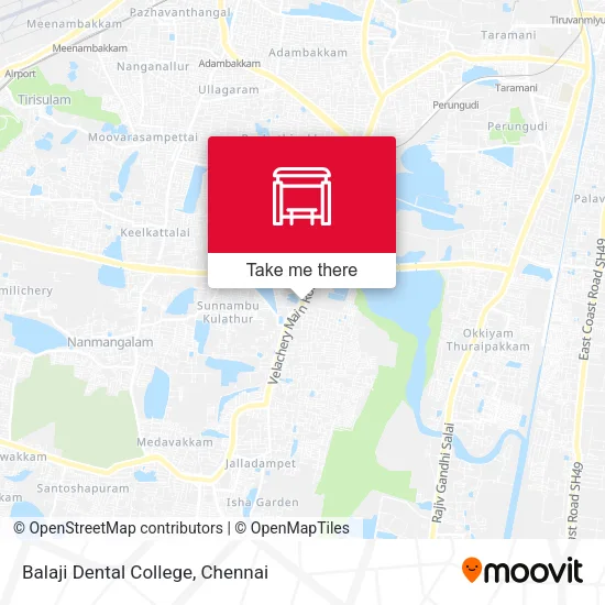 Balaji Dental College map