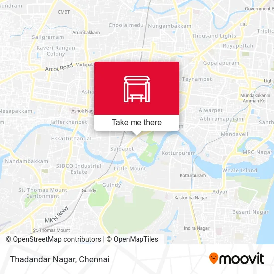 Thadandar Nagar map