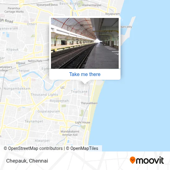 Chepauk map
