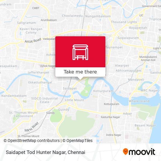 Saidapet Tod Hunter Nagar map