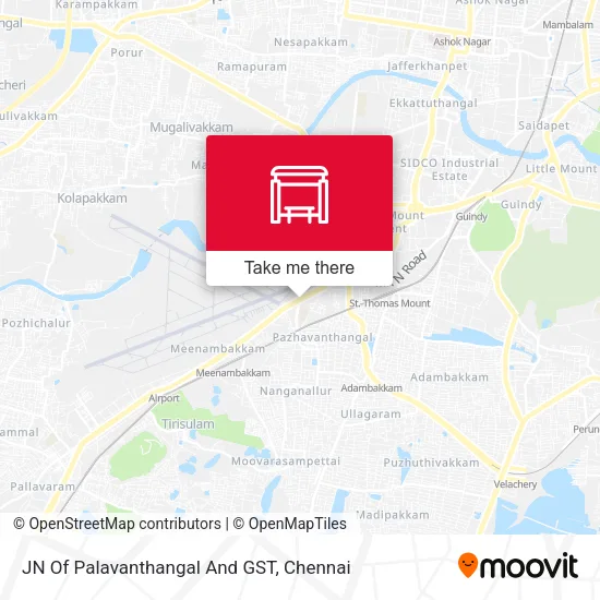 JN Of Palavanthangal And GST map