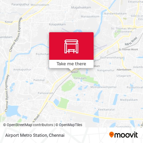 Airport Metro Station map