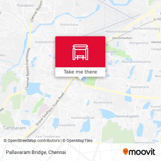 Pallavaram Bridge map