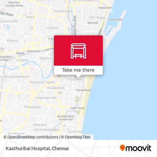 Kasthuribai Hospital map