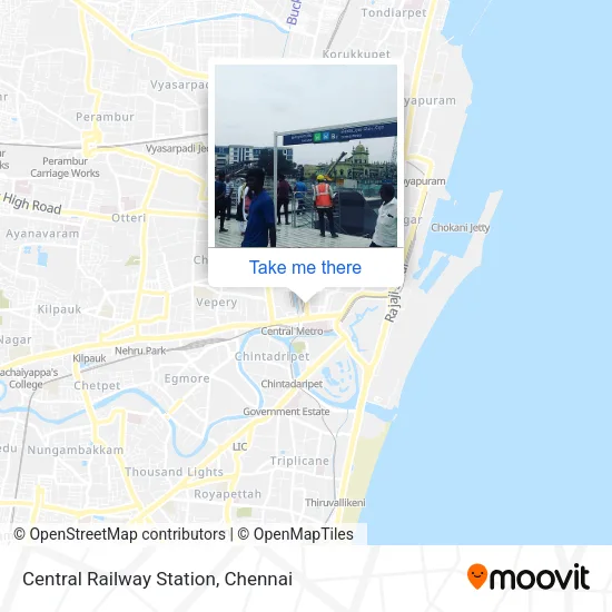Central Railway Station map