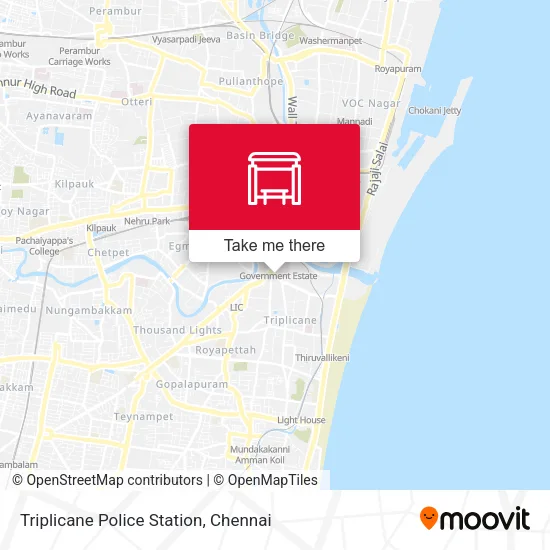 Triplicane Police Station map