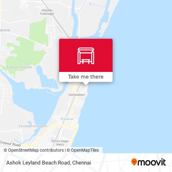 Ashok Leyland Beach Road map