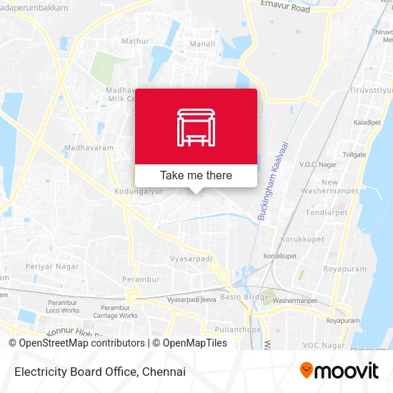 Electricity Board Office map