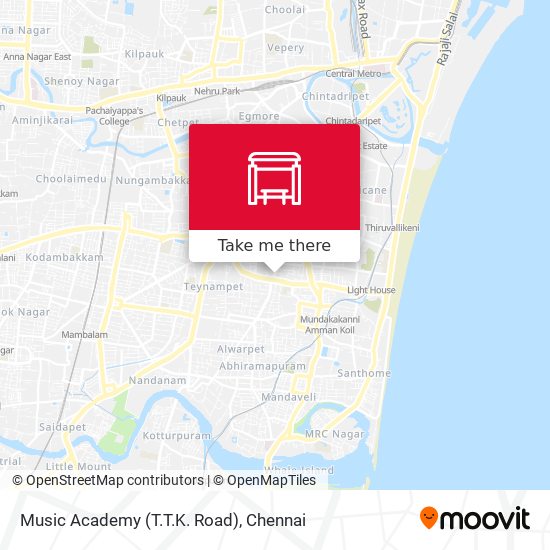 Music Academy (T.T.K. Road) map