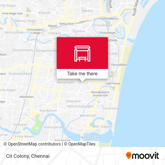 Cit Colony map