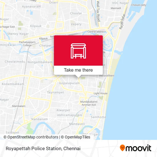 Royapettah Police Station map