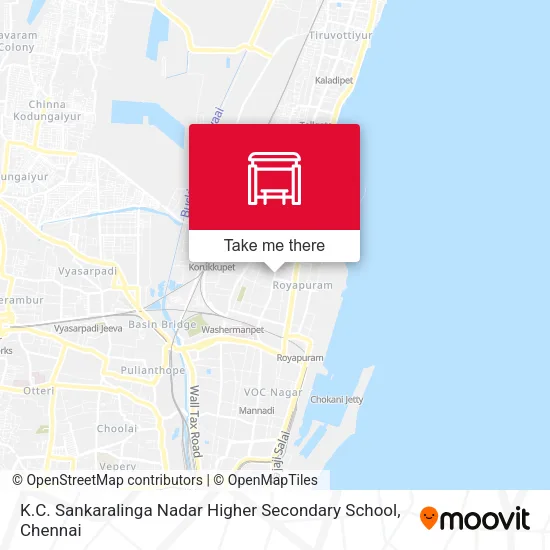 K.C. Sankaralinga Nadar Higher Secondary School map