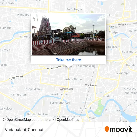 Vadapalani map