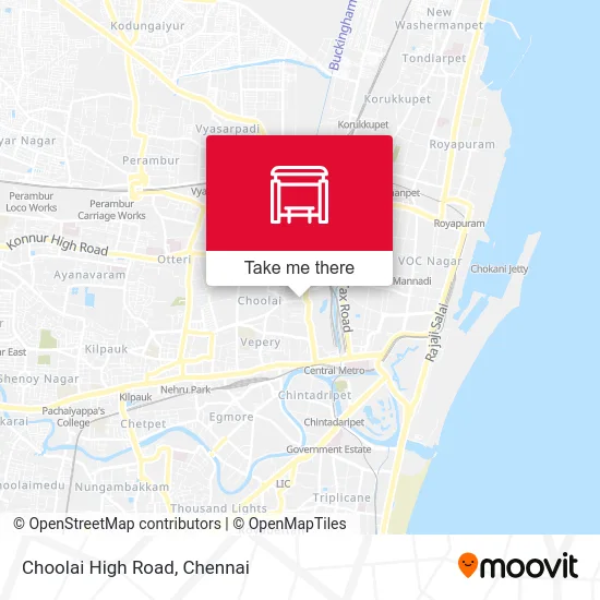 Choolai High Road map