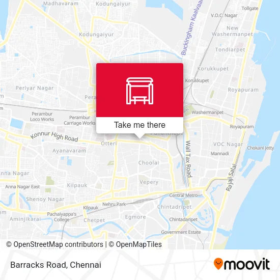 Barracks Road map