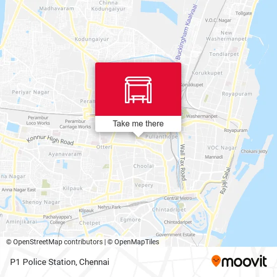 P1 Police Station map