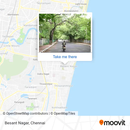 Besant Nagar map