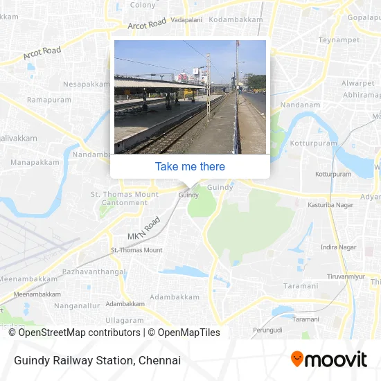 Guindy Railway Station map