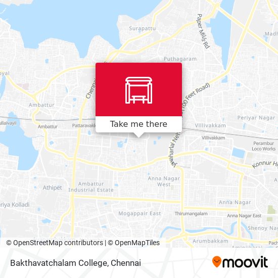 Bakthavatchalam College map