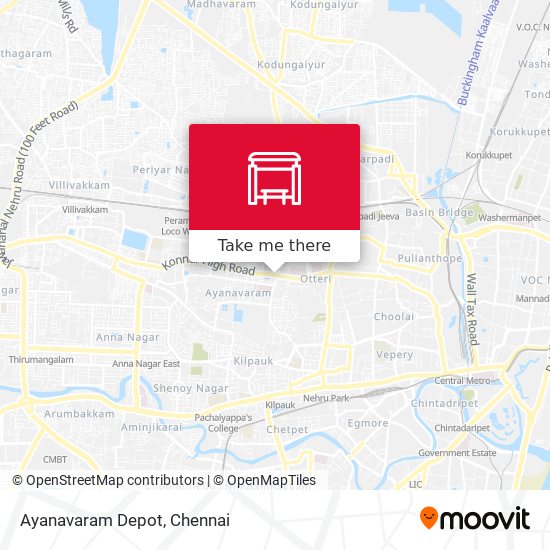 Ayanavaram Depot map