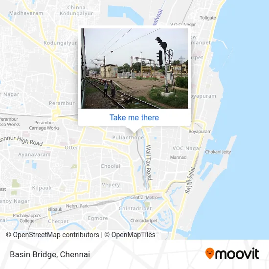Basin Bridge map