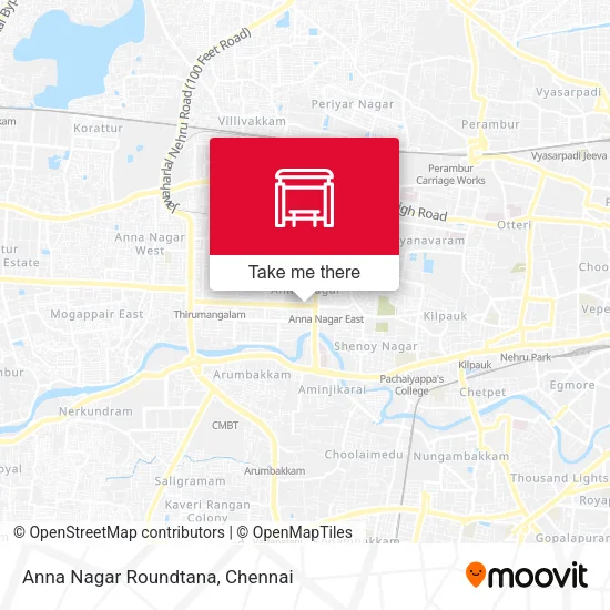 Anna Nagar Roundtana map