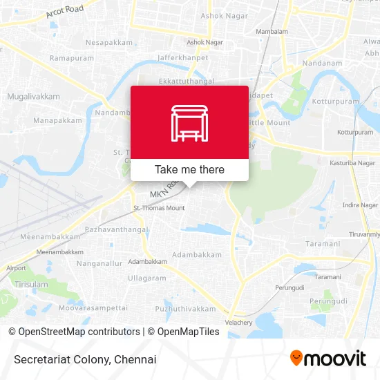 Secretariat Colony map