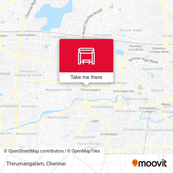 Thirumangalam map