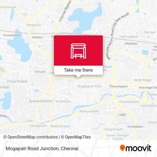 Mogapair Road Junction map