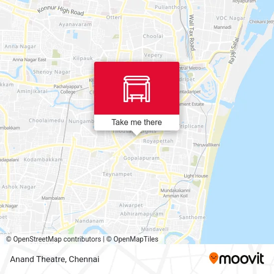 Anand Theatre map