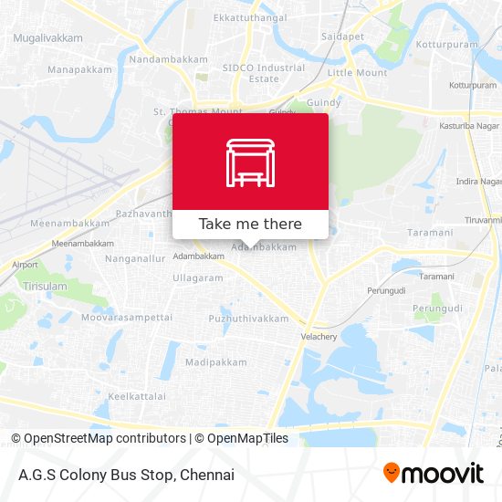 A.G.S Colony Bus Stop map