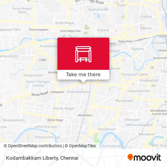 Kodambakkam Liberty map