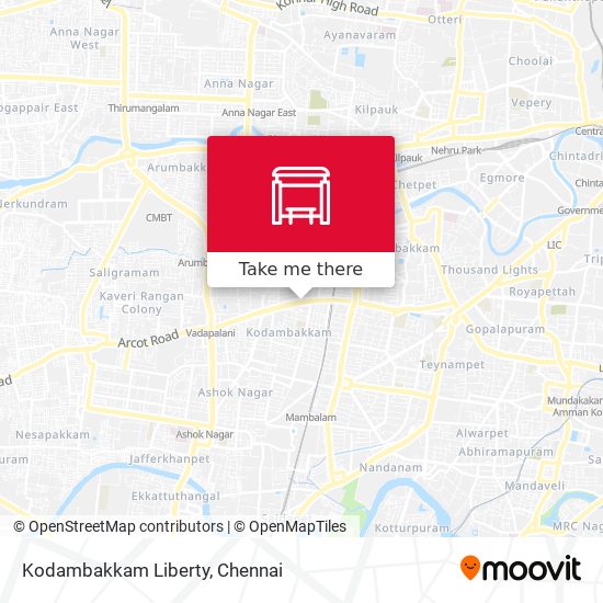 Kodambakkam Liberty map